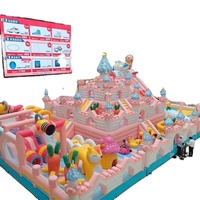 Toboggan gonflable commercial personnalisé pour enfants, château gonflable en PVC pour parc, toboggan animalier à vendre