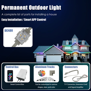 Luci LED Pixel RGBW Impermeabili IP68 per Decorazioni Natalizie Esterne con Binario - HRSYT - Product Image 6