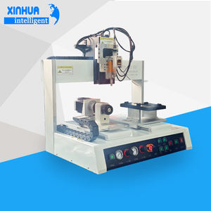 3軸CNC自動マルチヘッドテーブルトップシリコーンエポキシ樹脂液体はんだペースト接着剤ディスペンサーロボットシステム - Product Image 1