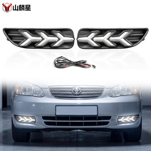 Daytime Running <b>Light</b> <b>Led</b> For Toyota Corolla 2003-2005 Us Version Front Fog <b>Light</b> With <b>Wire</b> Harness - Product Image 3