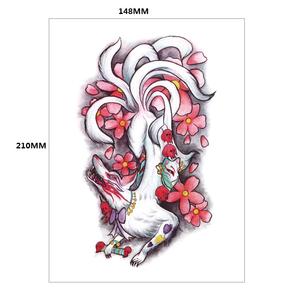 Tatouages temporaires à transfert d'eau pour Halloween, motif fantôme <span class=keywords><strong>mal</strong></span>éfique, animal, pour hommes et femmes, tatouages imperméables - Product Image 6