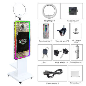 Cabine Fotográfica Espelho Selfie Inteligente Preta de 21,5 polegadas com Tela Sensível ao Toque, Impressora e Câmera - Product Image 4