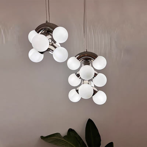 Lámpara de Techo Moderna de Cristal con Forma de Perro Robot Molecular, Estilo Nórdico Minimalista, Luz LED Cálida, Control Remoto por Aplicación - Product Image 4