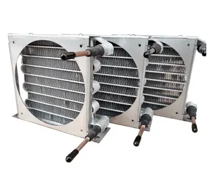 Kualitas tinggi aluminium Microchannel penukar panas kondensor MCHE untuk Freezer