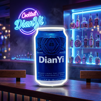 Affichage personnalisé de bouteille de bière au néon, enseigne LED personnalisée, boîte lumineuse décorative à haute luminosité de forme spéciale