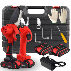 Set di Attrezzi da Giardino con Forbici da Potatura e Motosega a Batteria Li-ion 21V - Product Image 2