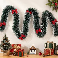 Guirnalda de Tiras de Oropel Circulares, Material Resistente a los Rayos UV, Impermeable, de PVC, con Luces Decorativas, 3m 5m, para Interiores y Exteriores, Decoraciones Navideñas para Fiestas