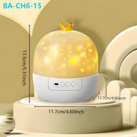 Projecteur LED Galaxie Étoilée Océanique Rotatif à 360°, Veilleuse Dynamique USB ABS à Changement de Couleurs et Intensité Variable pour Enfants