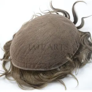 Full Swiss Lace Men Toupee In Stock Toupee 8x10 6inch Human Hair Toupee For Men