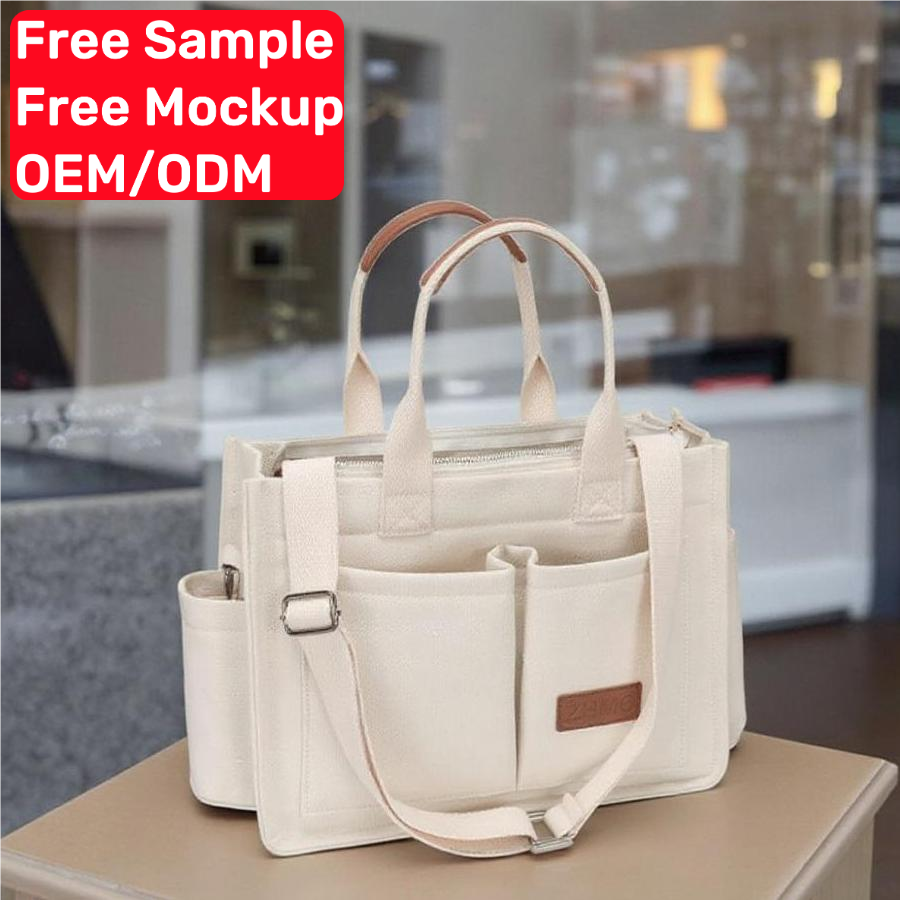 Puffer Tote Bag For Women - Crossbody Work Bag With Zipper, Satchel Handbag For Books & Daily Use