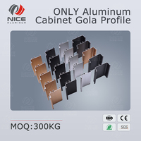 Kit d'accessoires complet pour rail Gola en alliage d'aluminium 6063 T5, finition anodisée, couleur personnalisée, décorations durables pour profilés de meubles