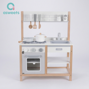 Ensemble de <span class=keywords><strong>cuisine</strong></span> éducatif interactif et écologique personnalisable Asweets pour enfants, maison de jeu <span class=keywords><strong>en</strong></span> <span class=keywords><strong>bois</strong></span> - Product Image 1
