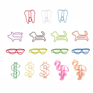 Creative Animal Shaped Paper <b>Clips</b> Metal Office Supplies 100 Pieces Per Pack Cute Bookmark Pins For School And Work - Product Image 3