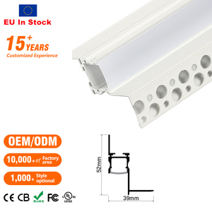 Eu Op Voorraad Op Maat Gemaakt Led Licht <span class=keywords><strong>Aluminium</strong></span> Diffusor Kanaal Gipsplaat Oppervlak Gemonteerd Led <span class=keywords><strong>Aluminium</strong></span> Extrusie Profiel - Product Image 2