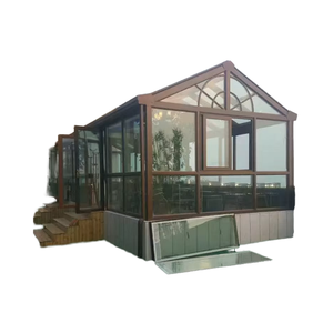 Professional Customization Modern Design Manufacturing Greenhouse All Season Balcony <strong>Sunroom</strong> Panoramic Glass Balcony - Product Image 5