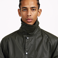 Veste de travail imperméable pour homme 100% coton, respirante, en toile cirée, parka respirante en toile pour la chasse, utilisation en parc, teinture unie
