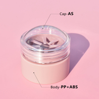 Nouveau style unique mignon boule ronde forme 7g rose coloré hydratant baume à lèvres conteneur pot rouge à lèvres tube conteneur pour les enfants