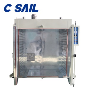 Four de séchage à convection à air chaud de précision de type chariot industriel pour condensateur solide composants électroniques câble polymère - Product Image 3