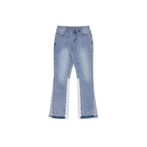 <span class=keywords><strong>Vaqueros</strong></span> de mezclilla vintage desgastados con borlas, corte 507, tiro medio, acampanados ligeramente para <span class=keywords><strong>hombre</strong></span> - Product Image 4