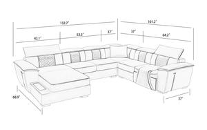 Juego de Sofás de Cuero para Sala de Estar, Diseño Inteligente y Personalizado, Venta Directa de Fábrica - Product Image 6