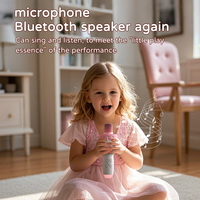 Ensemble de microphones karaoké portables sans fil K7 avec haut-parleur C, suppression du bruit cardioïde, LED dynamique, idéal pour le chant scolaire et les cadeaux