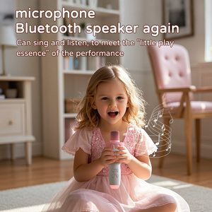 Micrófono Inalámbrico Portátil K7, Mini Karaoke con Altavoz, Cancelación de Ruido Cardioide, LED Dinámico, Regalo Escolar para Cantantes - Product Image 2