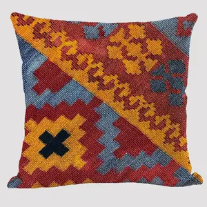 Amity Boho sarung bantal Sofa, motif buatan tangan kreatif modis 45x45cm etnik cetak bantal