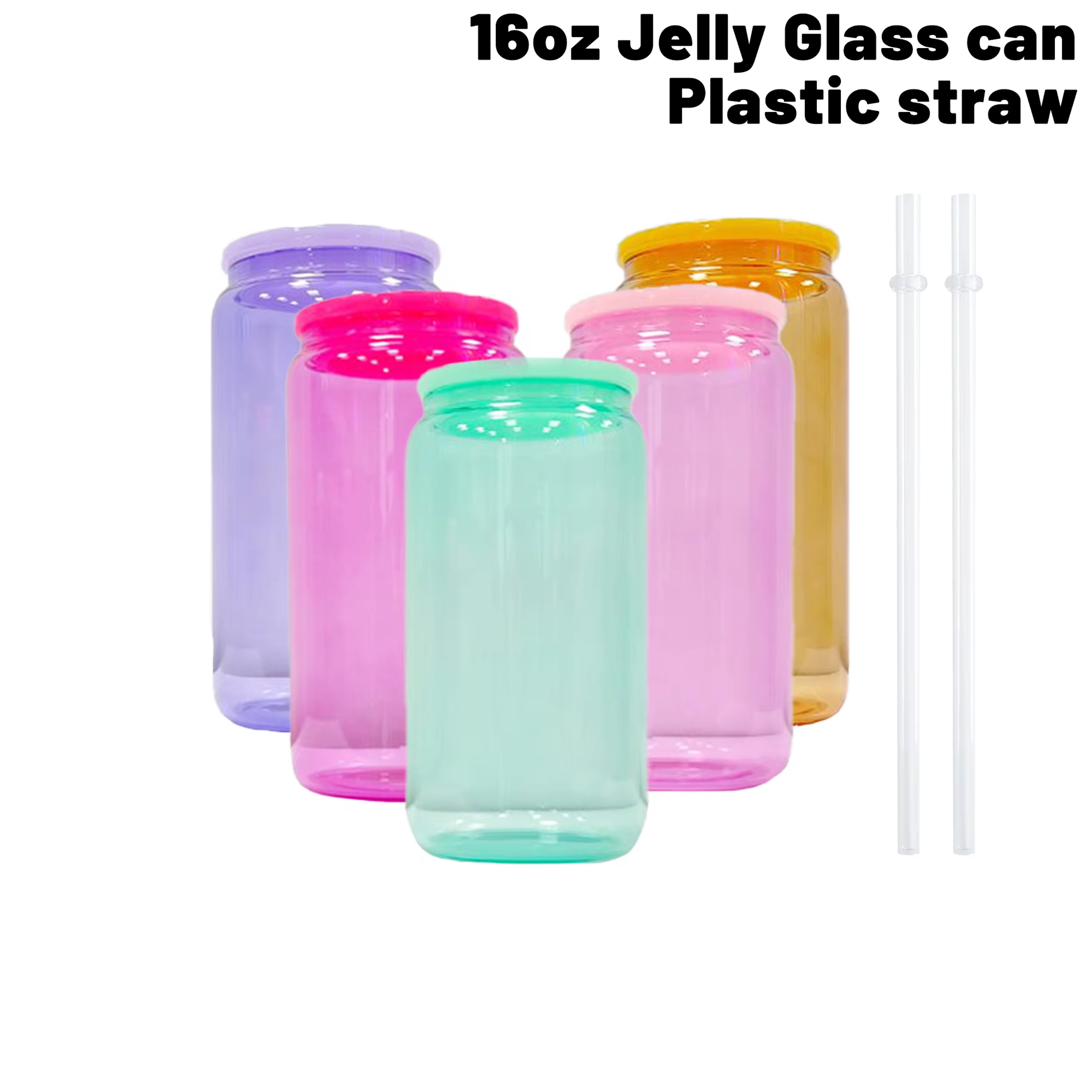 clear - 25 * 16oz jelly glass can