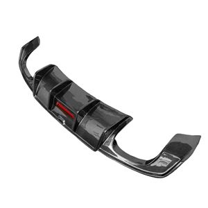 Aileron de diffuseur de kit de carrosserie de lèvre arrière de pare-chocs de voiture de fibre de carbone pour la berline de version de <span class=keywords><strong>sport</strong></span> d'<span class=keywords><strong>Audi</strong></span> <span class=keywords><strong>A3</strong></span> S3 2017-2020 - Product Image 1