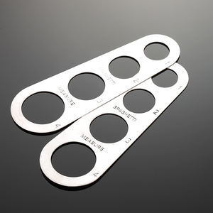 Règle à pâtes facile à nettoyer Outil de mesure 4 portions de service Mesureur de spaghetti en acier inoxydable Fournitures de cuisine Contrôle 4017003 - Product Image 1