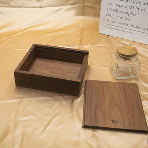 Caja <span class=keywords><strong>de</strong></span> Regalo <span class=keywords><strong>de</strong></span> Madera sin Acabado con Logotipo Personalizado, Tapa Deslizante, Embalaje <span class=keywords><strong>de</strong></span> Bambú Hecho a Mano para Cosméticos y Aceites Esenciales - Product Image 3