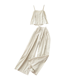 <span class=keywords><strong>Conjunto</strong></span> Casual de Verano de 2 Piezas para <span class=keywords><strong>Mujer</strong></span>, Top sin Mangas y Traje, Ropa al por Mayor - Product Image 5