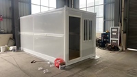 Maison conteneur industrielle démontable en gros, mini-cabane préfabriquée, maison mobile, bureau et salon en kit, prête à être expédiée