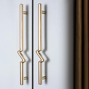 Poignées de placard longues en alliage de zinc de style français, haute qualité, durables, faciles à installer, couleur personnalisée pour la cuisine - Product Image 4