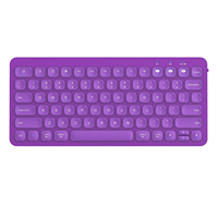 2.4G BT Dual Mode Multi Devices Portable 78 Touches Léger Élégant Simple et Pratique Ordinateur Bureau Clavier Sans Fil