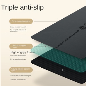 Tapete de <span class=keywords><strong>Yoga</strong></span> Antideslizante de Caucho Natural y PU de 5mm de Grosor para Ejercicios de Fitness - Product Image 2