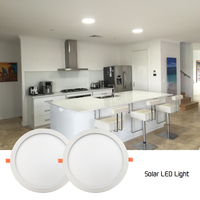Panneaux solaires LED pour puits de lumière, 2 pièces de 300 mm, avec capteur radar, éclairage de plafond pour intérieur, maison et bureau, économie d'énergie