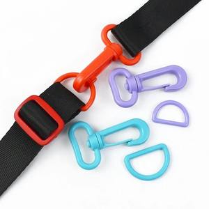 Hebillas Deepeel BF429+BF922 de 25 mm para Manualidades, Accesorios de Costura para Equipaje, Llavero, Correa de Bolsa, Anillo en D Ajustable de Plástico, Hebillas de Gancho de Langosta - Product Image 6