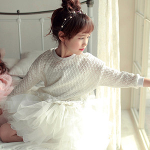 2015 รุ่นใหม่ดูไบแฟชั่นฤดูใบไม้ผลิเด็กผู้หญิงชุดเดรสยาวถึงเข่าโพลีเอสเตอร์/ผ้าฝ้าย - Product Image 2