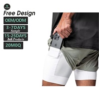 Shorts de sport pour homme taille européenne, en nylon et élasthanne, couleur unie, taille mi-haute, avec cordon de serrage, élastique, séchage rapide
