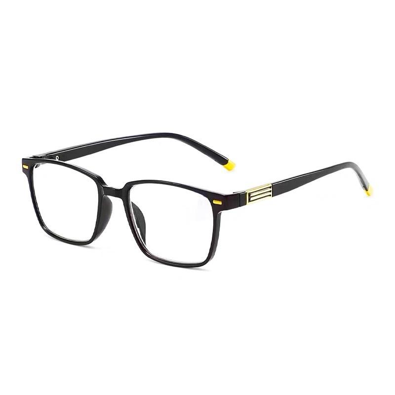 Ready to Ship Black Rectangle Cheap Anti Blue Light Reading Glasses for Men 2025