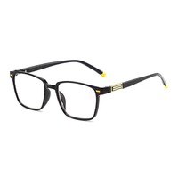 Lunettes de lecture anti-lumière bleue rectangulaires noires pas chères pour hommes, prêtes à être expédiées 2026