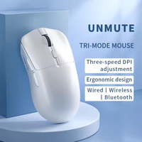 LANGTU T6 Mouse nirkabel Mini portabel, Mouse nirkabel, Mouse Gaming kantor, antarmuka USB, tiga Mode, kompatibilitas komputer, fungsi bisu, kabel tahan lama
