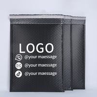 Bolsa de correo de burbujas de buena calidad, sobres a granel, bolsa de plástico de burbujas polivinílico negro adhesivo fuerte para envío
