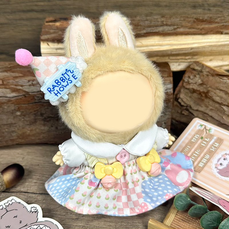 Ropa Para Muñeca De 17 Cm – Vestido De Peluche Suave Y Elástico, Fácil De Poner, Para Muñecas Sentadas O De Pie (Peluche No Incluido, Varios Colores Y Estilos)