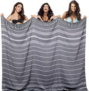 Trọng Lượng Nhẹ Khổng Lồ Thổ Nhĩ Kỳ Bãi Biển Khăn Chăn Thêm Lớn Bông Ném Chăn Nhanh Khô Cát Miễn Phí Hồ Bơi Đám Mây Khăn - Product Image 6