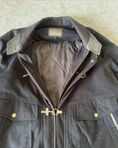 Custom Boxy Fit Firefighting Hebilla <span class=keywords><strong>Bombero</strong></span> Cierre <span class=keywords><strong>de</strong></span> cierre al por mayor en blanco Varsity Chaquetas Motocicleta Chaquetas <span class=keywords><strong>de</strong></span> <span class=keywords><strong>moto</strong></span> para los hombres - Product Image 5