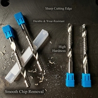 Fresa de carburo sólido de un solo filo SUPAL de alta velocidad y calidad para aluminio y madera, tamaño personalizado OEM/ODM