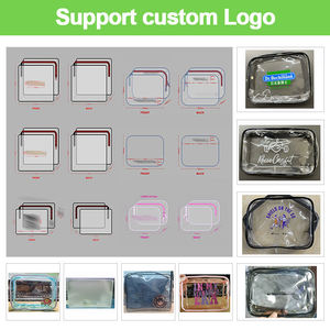 Bolsa organizadora para viagem, bolsa à prova d' água para cosméticos, de <span class=keywords><strong>pvc</strong></span> com zíper, tamanho personalizado, com logotipo - Product Image 2