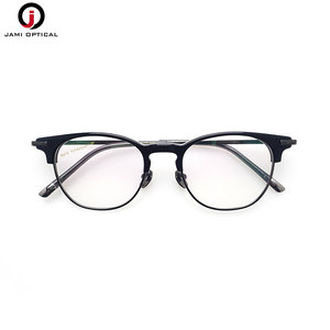 Gafas de Titanio Vintage al por Mayor, Montura Óptica Redonda, Ligeras, Unisex - Product Image 1